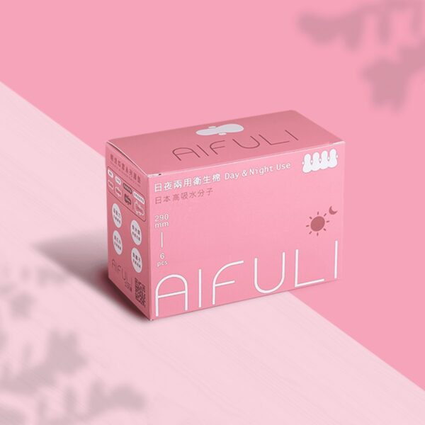 AIFULI負離子抗菌衛生棉｜日夜用 290mm｜超薄瞬吸 呵護敏感肌